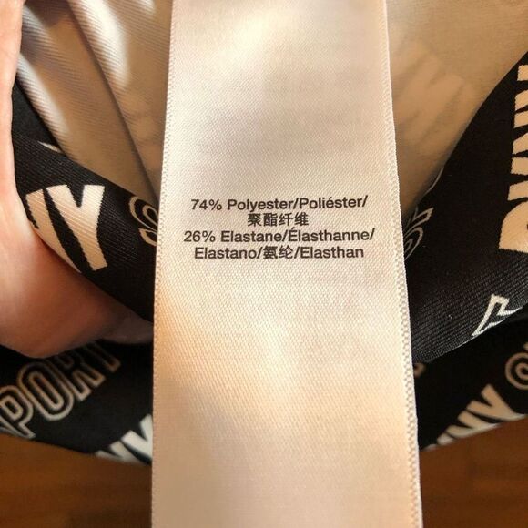 DKNY SPORT - NWT - L Sz XS High-Waist Logo Cycling Shorts. Slim Fit w/Pockets - Picture 12 of 16